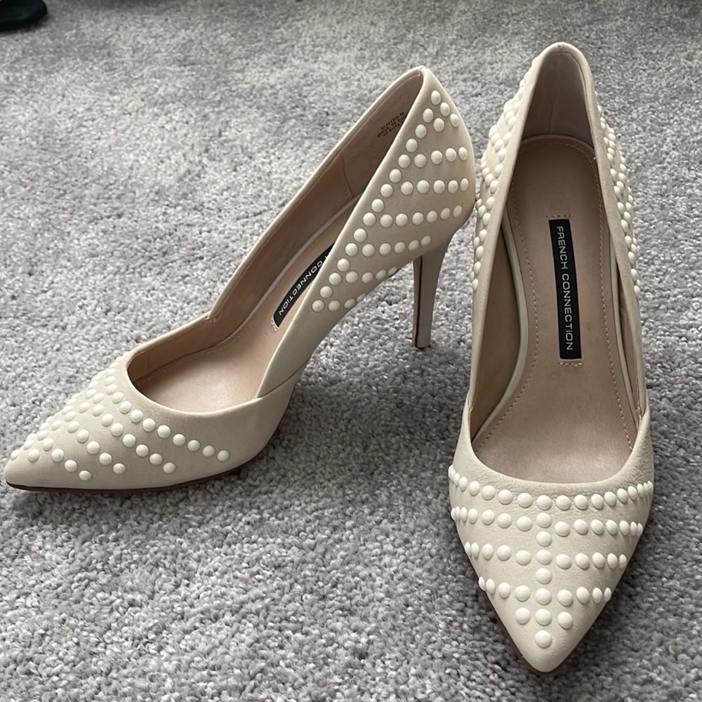 Cream French Connection Heels